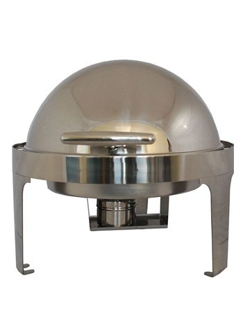 Steel King 6.5 Litre Round Roll Top Chafing Dish - 