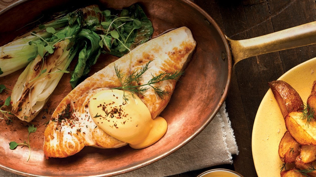 Pan-fried Linefish Topped with Citrus Rooibos Hollandaise – - Recipe