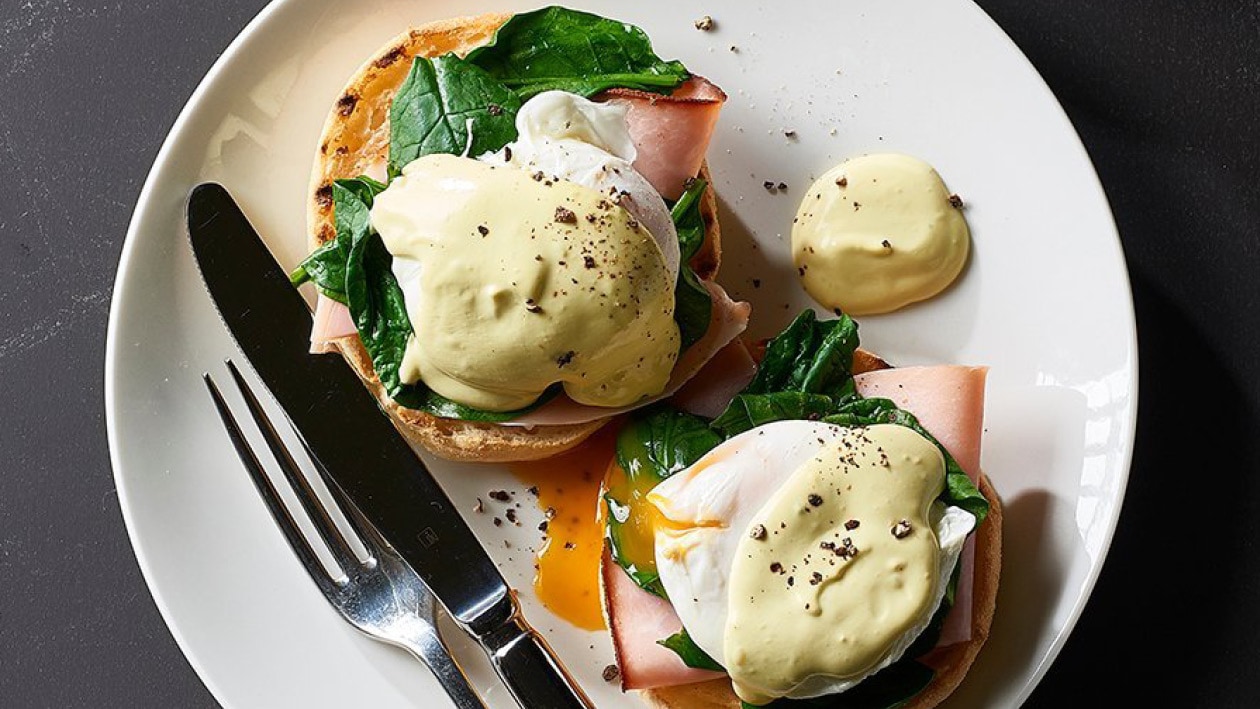 Eggs Benedict with Avocado Hollandaise – - Recipe