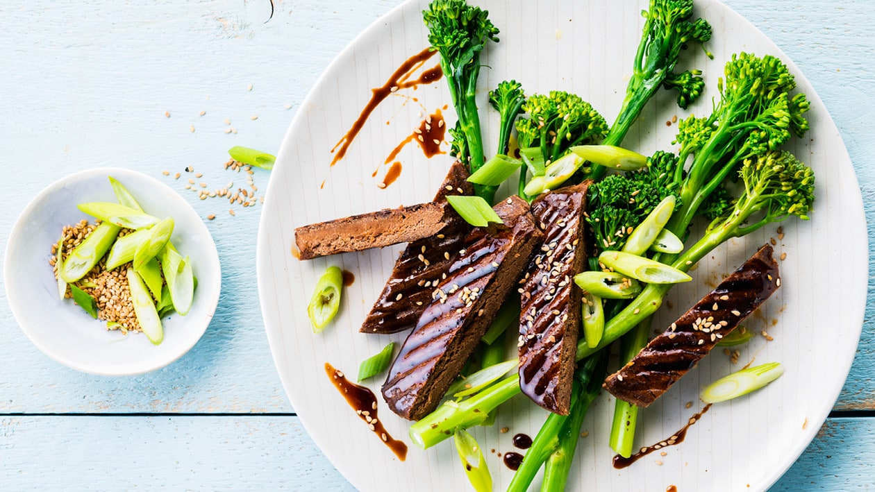 Vegan “Ribs” With Hoisin, Broccoli Raab, Spring Onion And Sesame Seeds – - Recipe