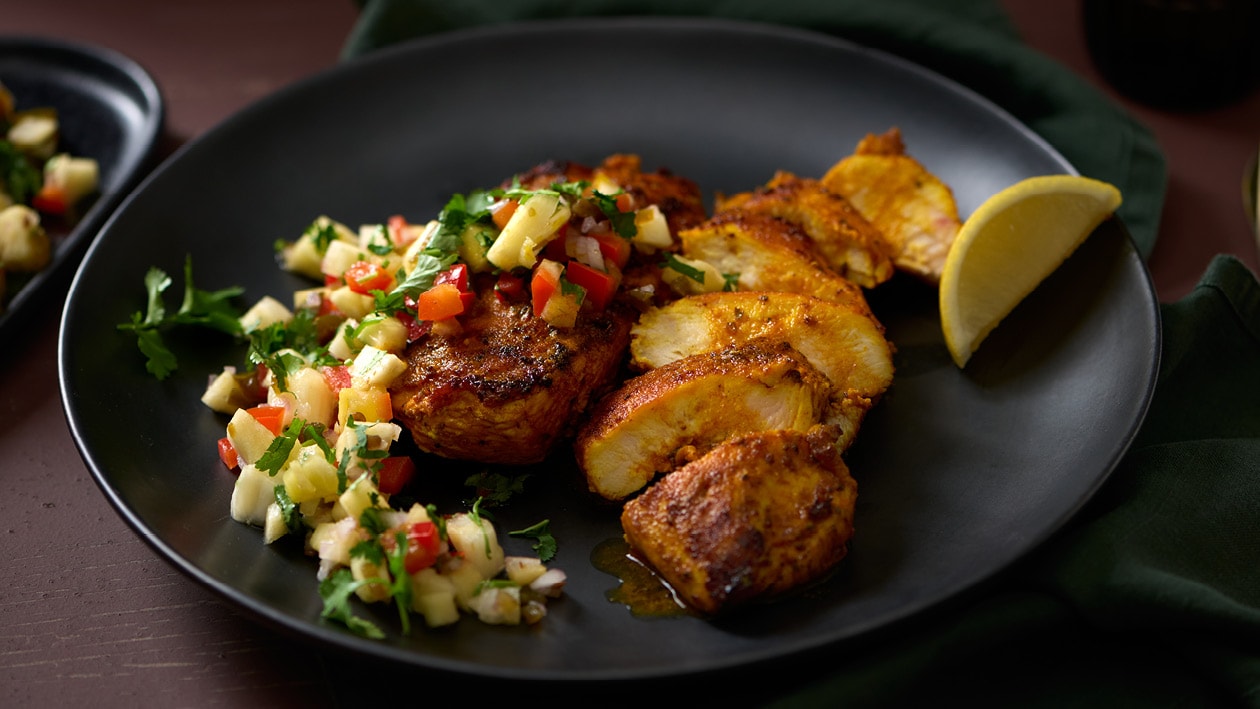 Turmeric Grilled Chicken with Pineapple Salsa – - Recipe