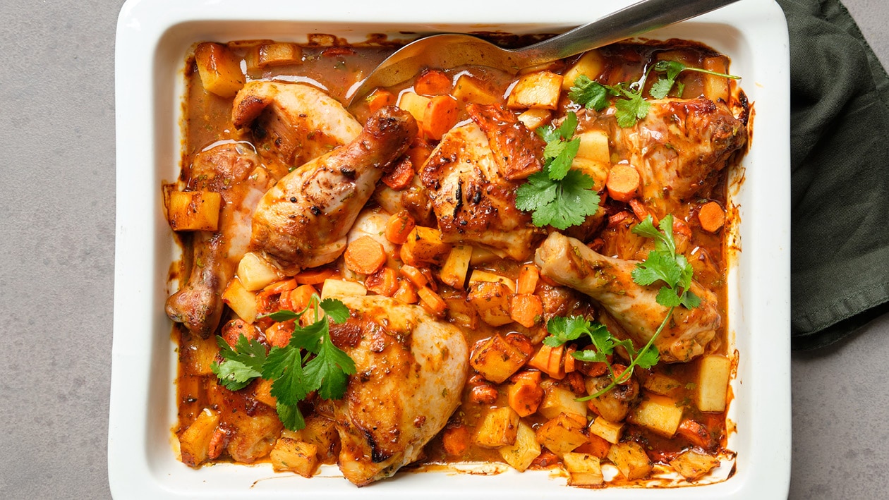 Pan Prego Chicken, Potato, and Carrot Bake - Recipe