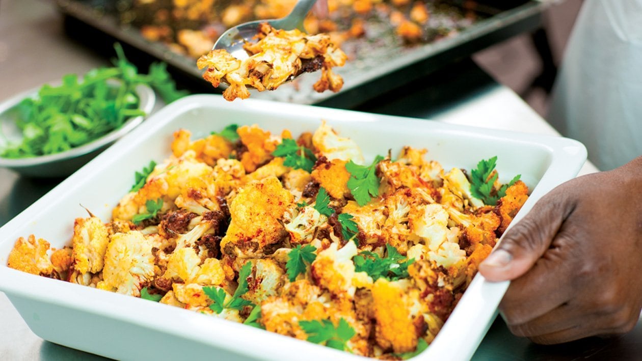 Spiced -Up Cauliflower Smothered in Parmesan – - Recipe